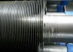 Fluted Carbon Steel Embedded Finned Tube 12FPI Fin Pitch